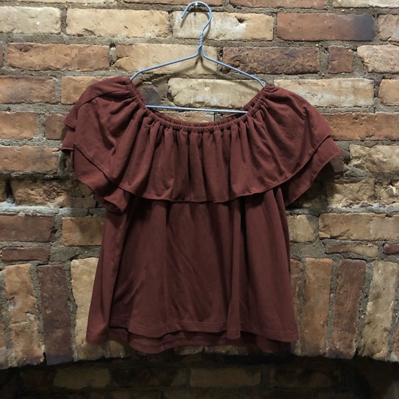 Uniqlo 2Way short sleeve ruffle off should… - Picture 3 of 6